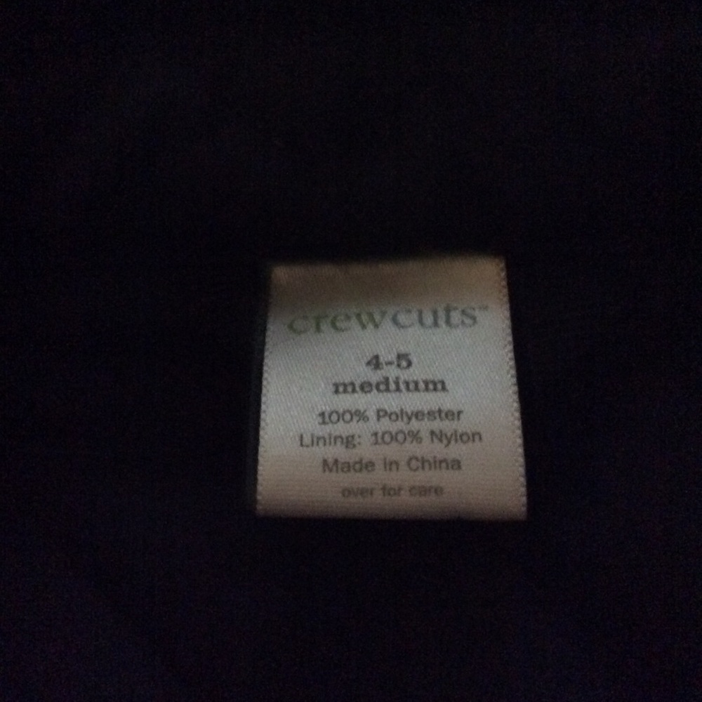 J Crew Guilted Navy Jacket CrewCuts - Picture 5 of 5